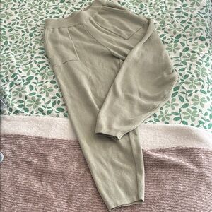 Cozy Green Knit Women’s Joggers